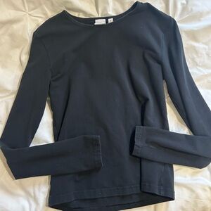 TNA Black Crew Neck Long Sleeve Top